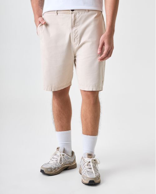 Bermuda jogger con pretina posterior elástica para hombre