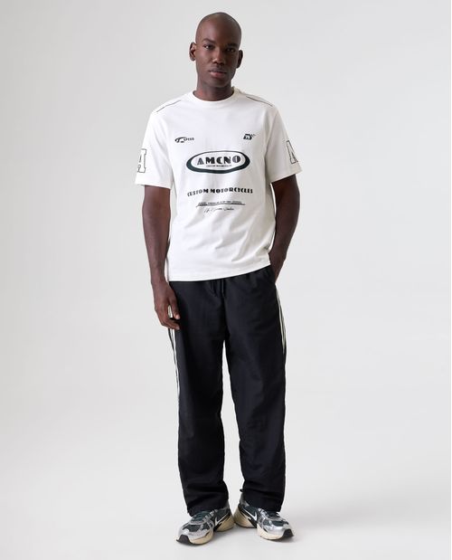 Camiseta estampada manga corta para hombre