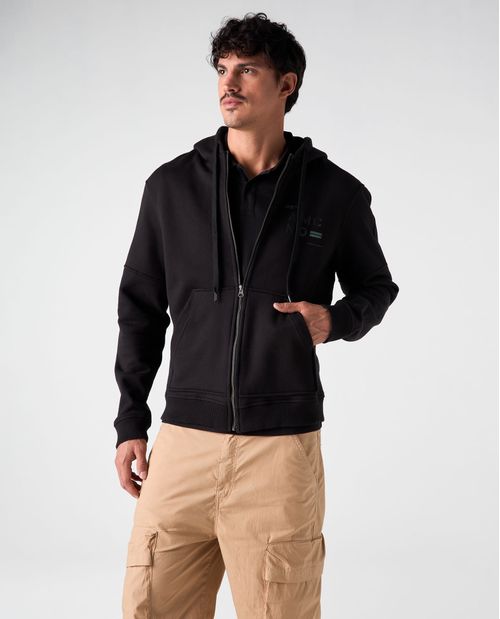 Buzo abierto con capucha para hombre