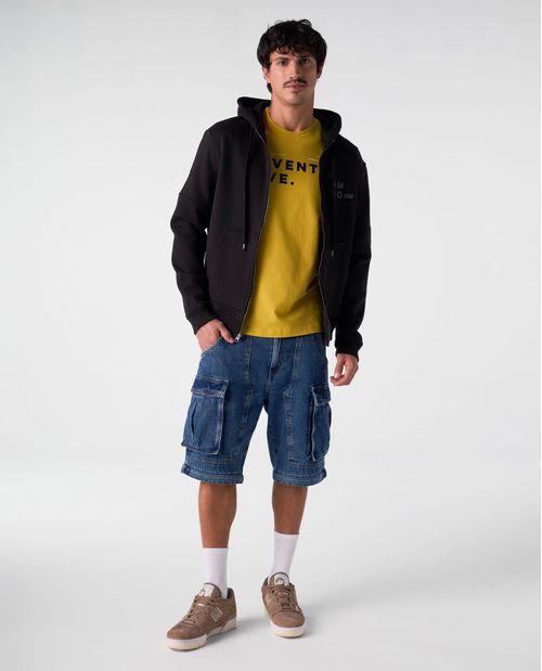 Camiseta cuello redondo estampada para hombre