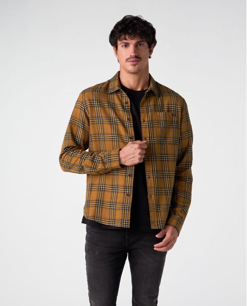 Camisa Slim tipo leñadora para hombre
