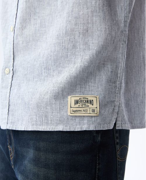 Camisa cuello neru para hombre