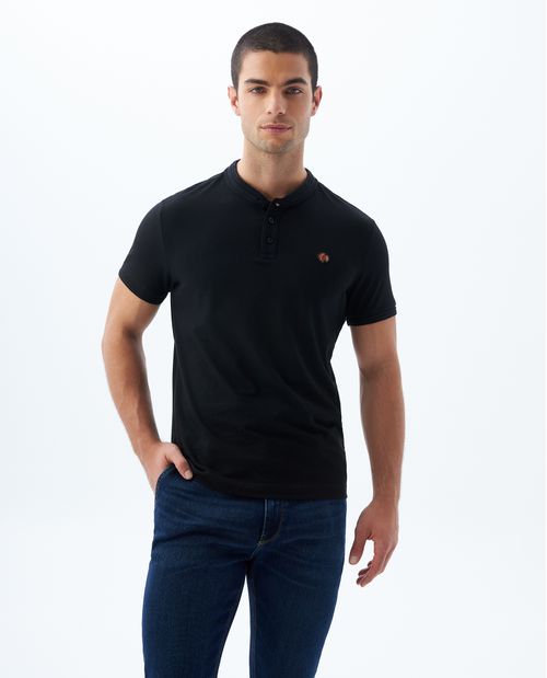 Polo cuello neru para hombre