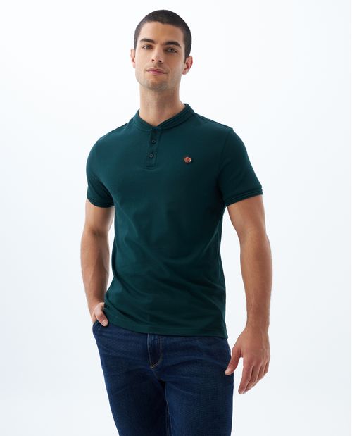 Polo cuello neru para hombre