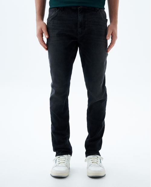 Jean Tapered negro para hombre