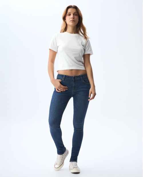 Jean Jegging de tiro bajo para mujer