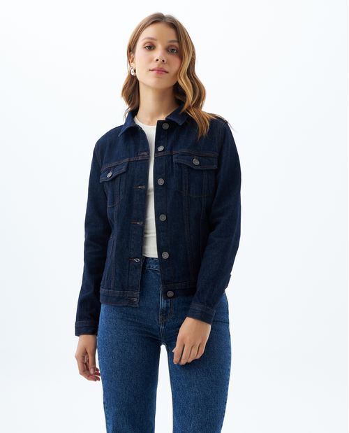 Chaqueta tono oscuro para mujer