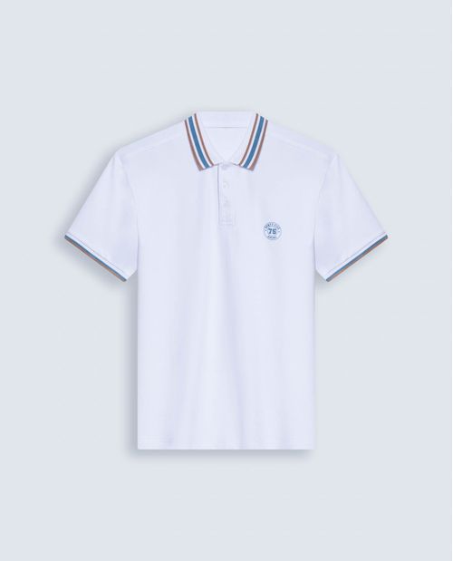 Polo Manga Corta con Botones Hombre