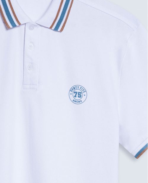 Polo Manga Corta con Botones Hombre