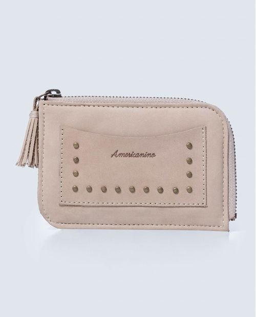 Cartera cuero negro clásica con múltiples ranuras