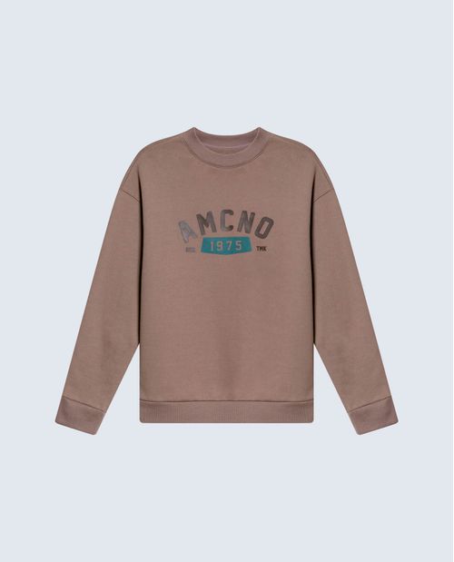 Buzo regular en algodón con cremallera