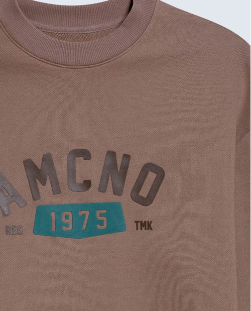 Buzo regular en algodón con cremallera