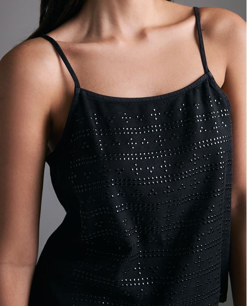 Camisa holgada en lyocell con cuello mao