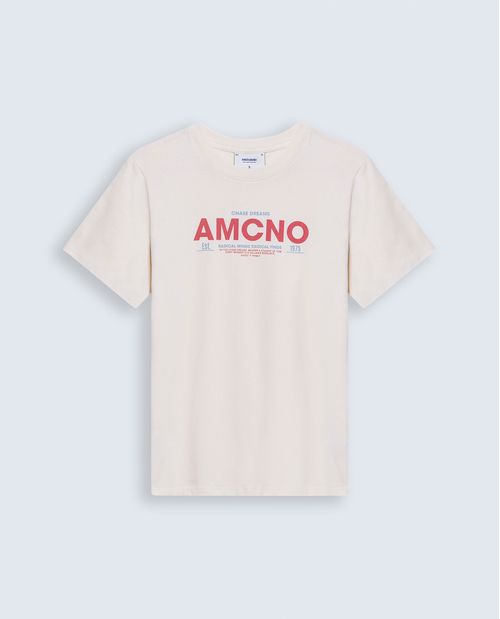 Camiseta regular algodón logo Amore
