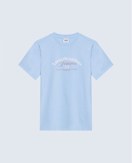 Camiseta regular algodón logo Amore