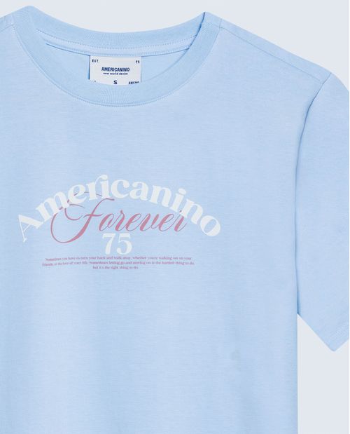 Camiseta regular algodón logo Amore