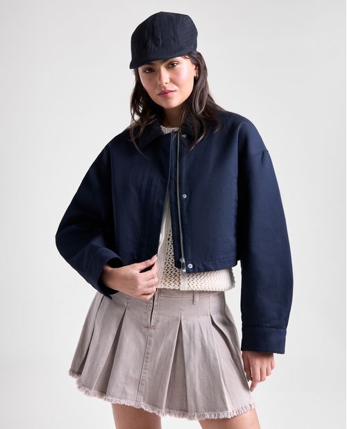 Chaqueta regular en algodón estilo urbano