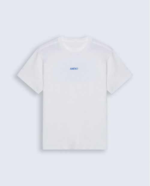 Camiseta slim algodón estampado localizado