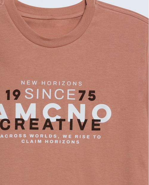 Camiseta slim algodón estilo deportivo AMCNO