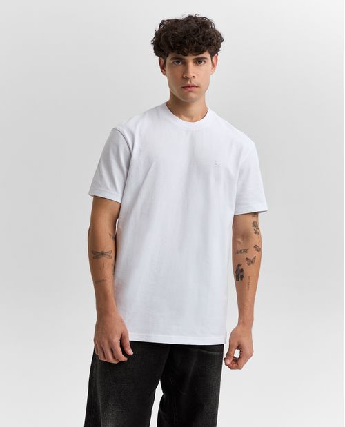 Camiseta oversize algodón bordado pequeño