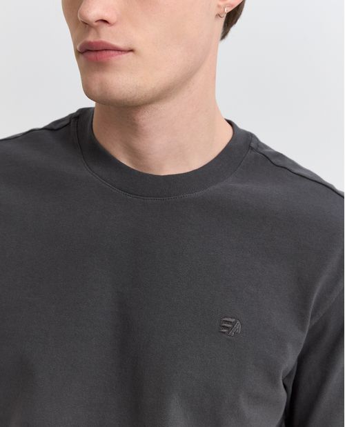 Camiseta oversize algodón bordado pequeño