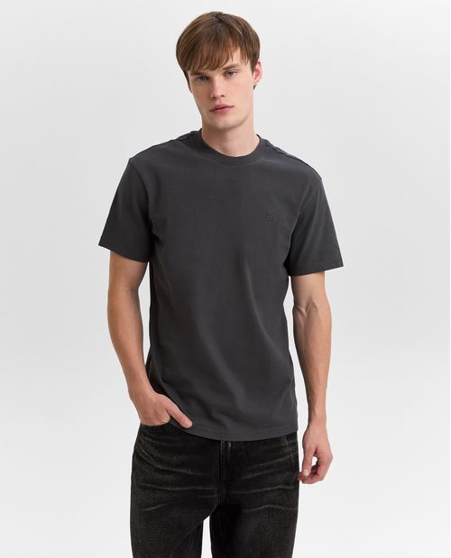 Camiseta oversize algodón bordado pequeño