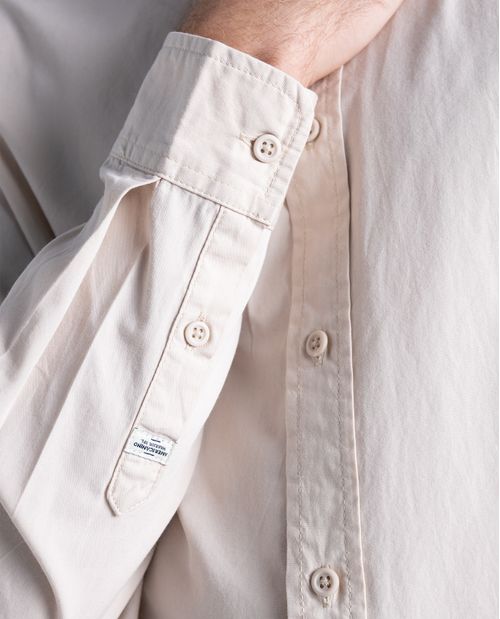 Camisa regular en algodón bordado