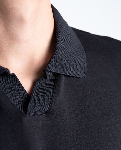 Camiseta polo en algodón caída recta