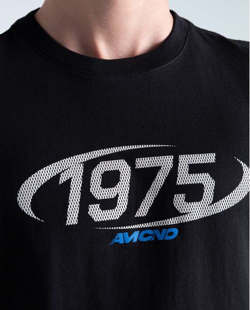 Camiseta slim algodón estampado pequeño