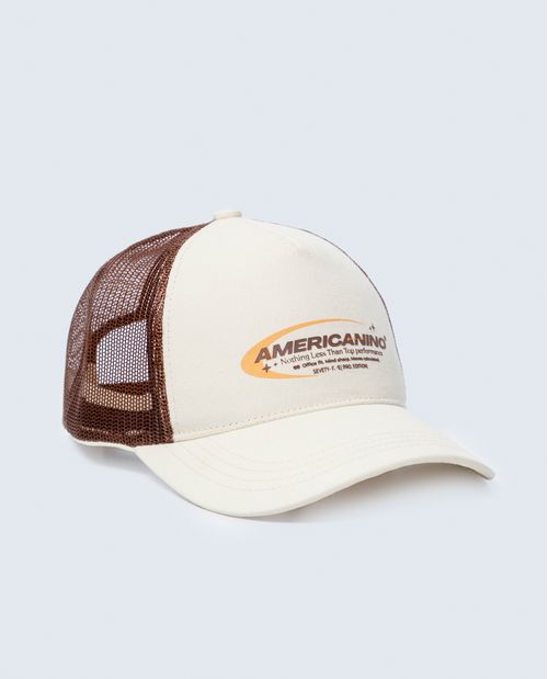 Trucker con visera curvada para hombre