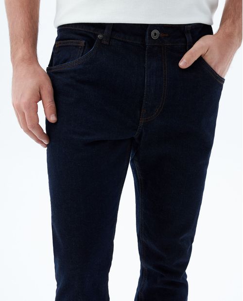 Jean Slim and Straight fit bota recta para hombre