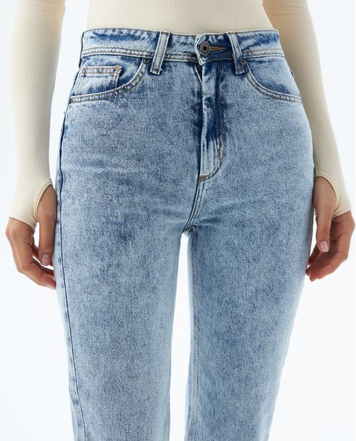 Jean Momfit claro para mujer