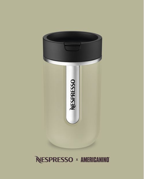 Vaso térmico acero logotipo grabado Nespresso x Americanino 300ml