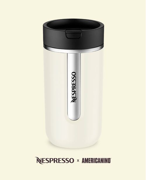 Vaso térmico acero logotipo grabado Nespresso x Americanino 400ml