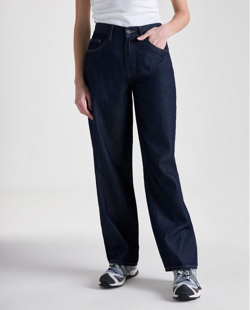 Jean Boyfriend algodón orgánico tiro medio para mujer