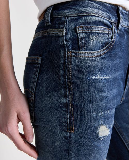 Jean Jegging Diseño Skinny Tiro Alto para Mujer