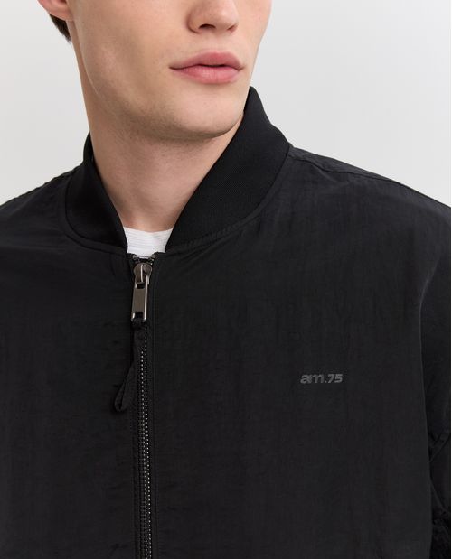 Chaqueta bomber cuello redondo para hombre