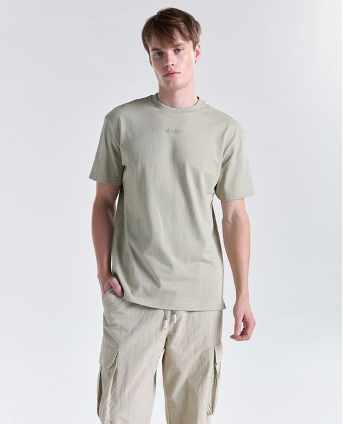 Camiseta oversize manga corta cuello redondo para hombre