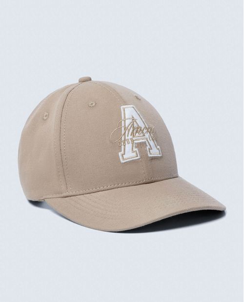 Gorra ajustable en algodón con hebilla metálica