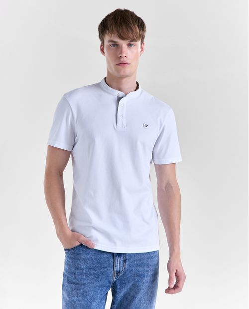 Camisa manga corta cuello clásico para hombre