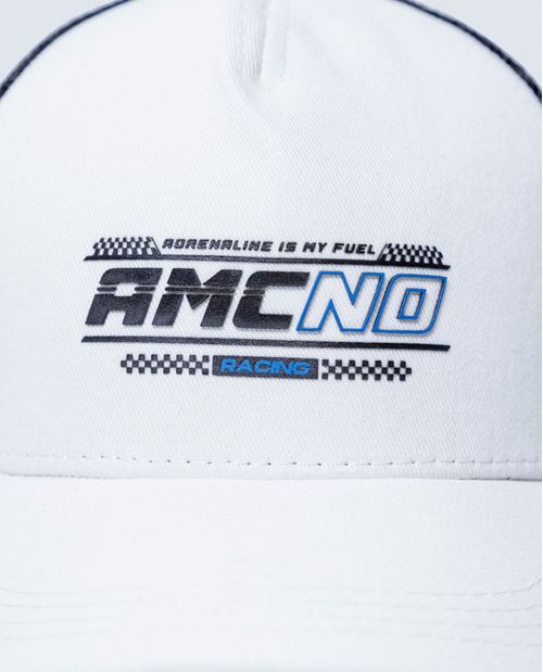 Gorra trucker en algodón con bordado frontal