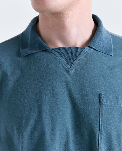 Camisa manga corta cuello clásico para hombre