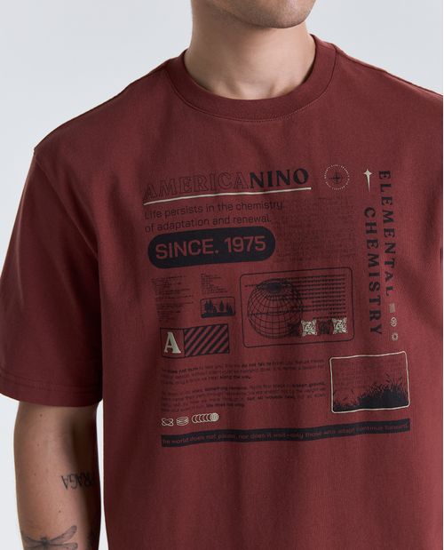 Camiseta manga corta cuello redondo para hombre