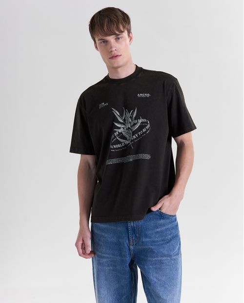 Camiseta regular manga corta para hombre