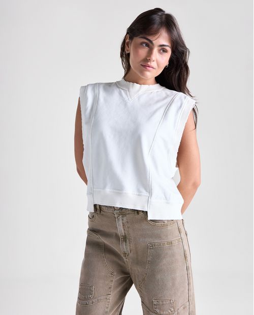 Chaqueta sin mangas para mujer