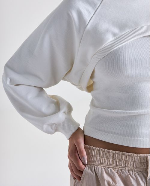 Buzo cerrado en algodón ajuste regular