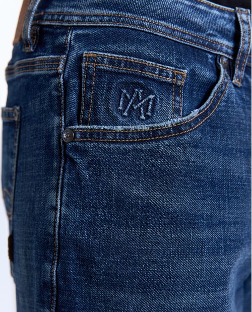 Jean Slim corte recto para hombre