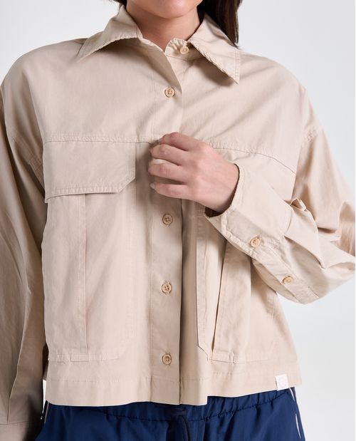 Camiseta manga larga cuello redondo para mujer