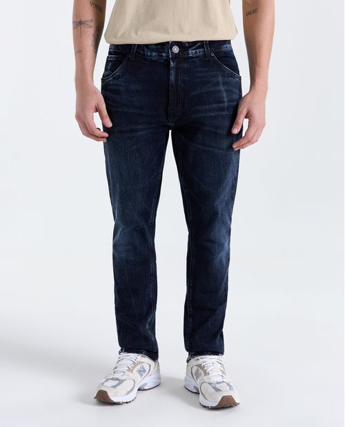 Jean Tapered tiro medio para hombre