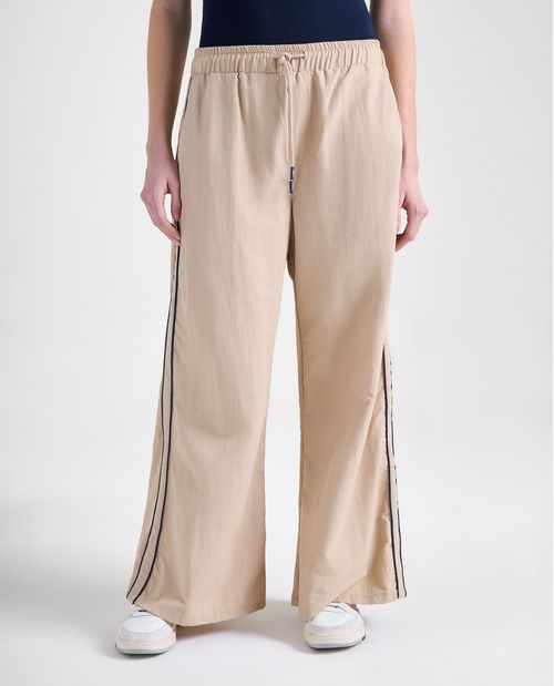 Jean Jogger nylon ancho para mujer